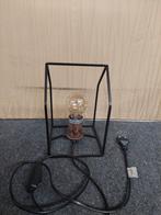 Industriële Tafellamp met Metalen Frame, Gebruikt, Ophalen of Verzenden, Minder dan 100 cm, Metaal