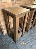 Houten Bar met Krukken, Huis en Inrichting, Gebruikt, Met voetsteun, 60 tot 90 cm, Ophalen of Verzenden