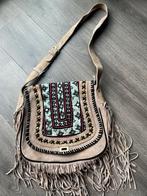 Suède Ibiza Boho Tas met Franjes nieuw, Ophalen of Verzenden, Nieuw, Beige, Schoudertasje