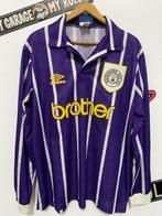 Manchester City umbro violeta - 1992 - Retro Voetbalshirt, Maat L, Ophalen of Verzenden, Zo goed als nieuw, Shirt