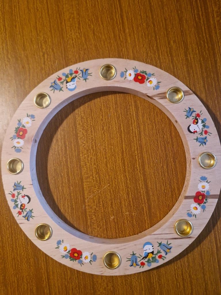 Vintage jaarring met vogels en bloemen Vrije School, Verzenden, Overige materialen, Minder dan 25 cm