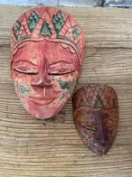 Antiek Javaans Rama (Sita) Houten Masker Batik Patroon, Ophalen of Verzenden