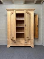 Eiken jagerskast onbehandeld, Huis en Inrichting, Kasten | Wandmeubels, Ophalen, 7577RB Oldenzaal, Info@vanleussenkasten.nl, Van leussen kasten