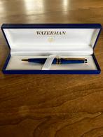 Waterman Expert balpen blauw gemarmerd verguld 23 K, Balpen, Nieuw, Met doosje, Ophalen of Verzenden