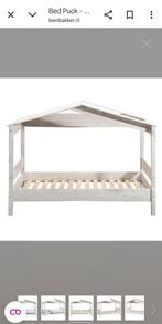 Puck eenpersoons kinder bed, Ophalen, 85 tot 100 cm, Zo goed als nieuw, Lattenbodem