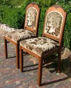 2 Amsterdamse school Art Deco eiken eetkamer stoelen, Ophalen