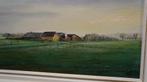 Fries landschap Boerderij Koeien Makkinga olieverf H de Jong, Antiek en Kunst, Kunst | Schilderijen | Klassiek, Ophalen