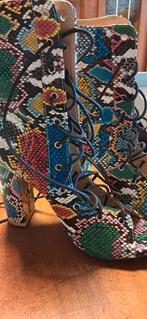 Slangenprint Hakken -korte laarsjes Maat 39, Ophalen, Zo goed als nieuw, Overige kleuren, Schoenen met hoge hakken