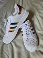 Adidas Superstar rainbow maat 41, Ophalen of Verzenden, Zo goed als nieuw, Wit, Sneakers of Gympen