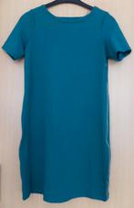 NIEUW: Groene jurk van de Hema met gouden bies maat S, Kleding | Dames, Nieuw, Ophalen of Verzenden, Maat 36 (S), Boven de knie