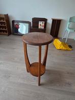 Bijzet tafeltje, Huis en Inrichting, Tafels | Bijzettafels, Ophalen, Minder dan 55 cm, Gebruikt, Rond