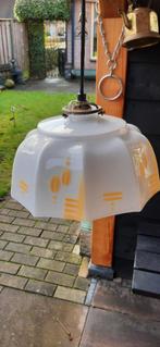 Hanglamp melkglas vintage jaren '30, Ophalen of Verzenden