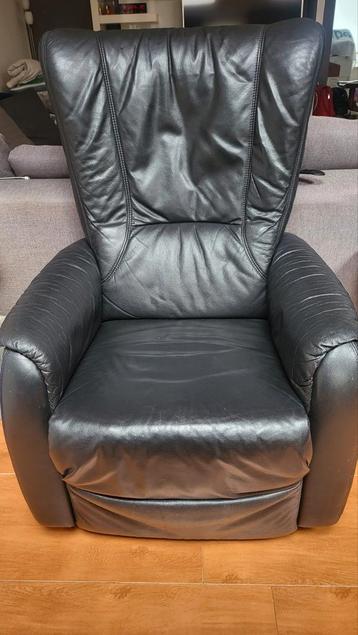 Himolla Elektrische Relaxfauteuil Zwart Leer beschikbaar voor biedingen