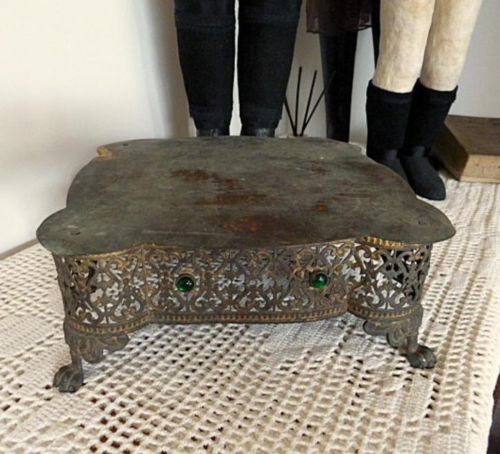 Metalen plateau, Antiek en Kunst, Antiek | Woonaccessoires, Ophalen of Verzenden