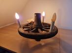 Karrenwiel hanglamp, Huis en Inrichting, Lampen | Wandlampen, Ophalen