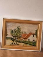 Huis te Rivier gezicht op bruggetje Hardersbrug Klaas Littel, Antiek en Kunst, Kunst | Schilderijen | Klassiek, Ophalen