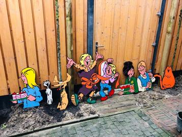 Geboortebord Jan, Jans en de kinderen + gratis beschikbaar voor biedingen