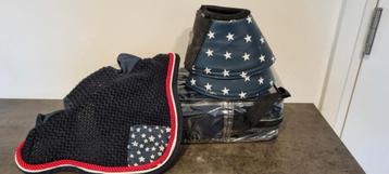 Super leuke sterren/ stars set voor pony (M) blauw,rood,wit  beschikbaar voor biedingen