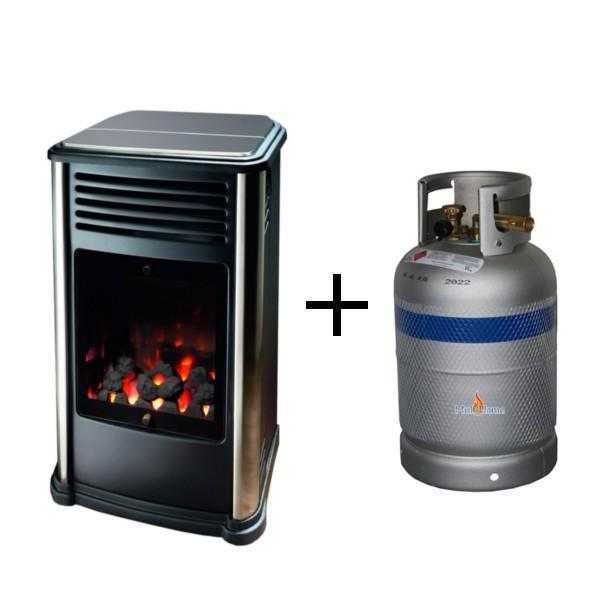 Manhattan kachel + LPG Gasfles + vulnippel, Huis en Inrichting, Kachels, Zo goed als nieuw, Vrijstaand, Gaskachel, Gas, Ophalen