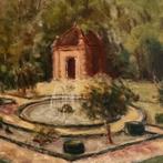 Schilderij tuin *tres jolie Duiven*, Verzenden