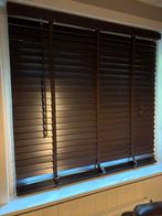 Bruine jaloezie met houtlook 120x170, Huis en Inrichting, Stoffering | Gordijnen en Lamellen, Ophalen, 100 tot 150 cm, Bruin, Zo goed als nieuw