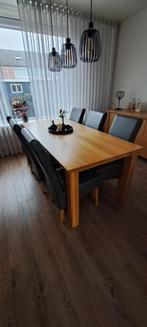 Blank eiken tafel, Ophalen, Gebruikt, Eikenhout, 200 cm of meer