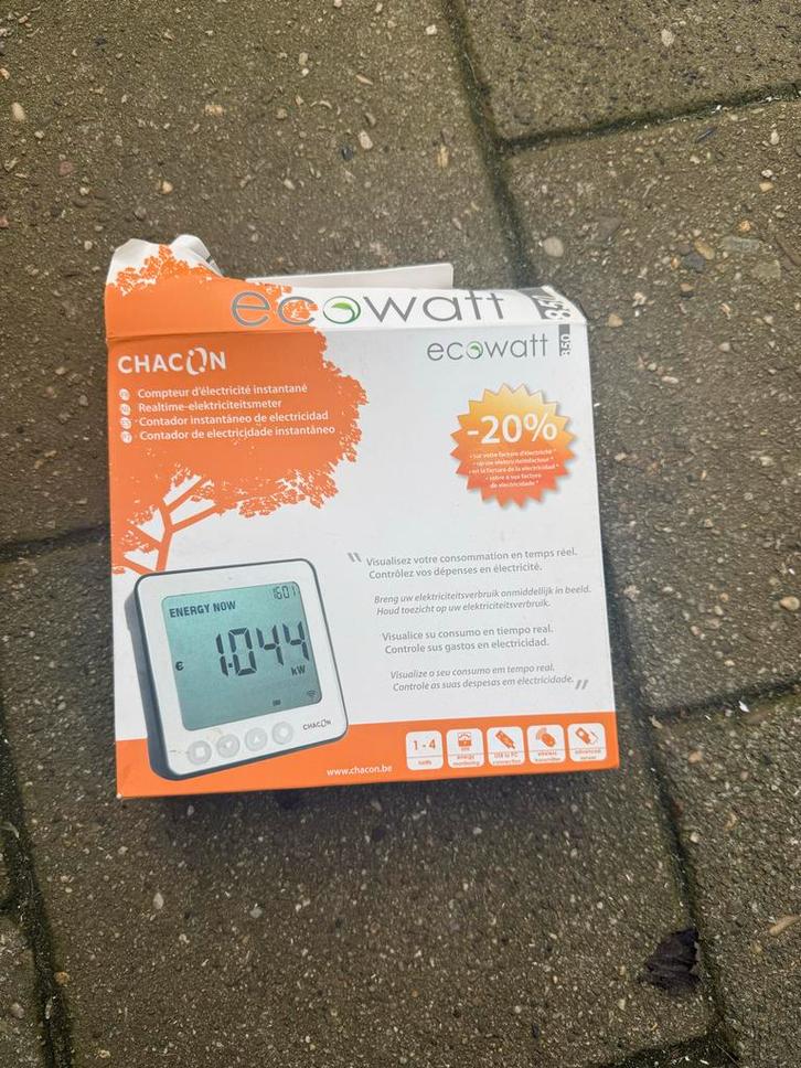 Realtime Elektriciteitsmeter - Ecowatt Chacon, Doe-het-zelf en Verbouw, Meetapparatuur, Zo goed als nieuw, Elektriciteit, Ophalen of Verzenden