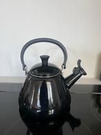 Zwarte Le Creuset Fluitketel - 1,6L - emaille, Huis en Inrichting, Keuken | Keukenbenodigdheden, Ophalen of Verzenden, Gebruikt