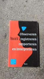 observeren registreren rapporteren en interpreteren 5e druk, Ophalen of Verzenden, Zo goed als nieuw, HBO, Boom