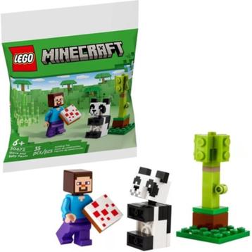 30672 LEGO Minecraft: Steve en Baby Panda (polybag) -Nieuw beschikbaar voor biedingen