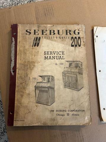 SEEBURG service manual KD-200/L100  beschikbaar voor biedingen