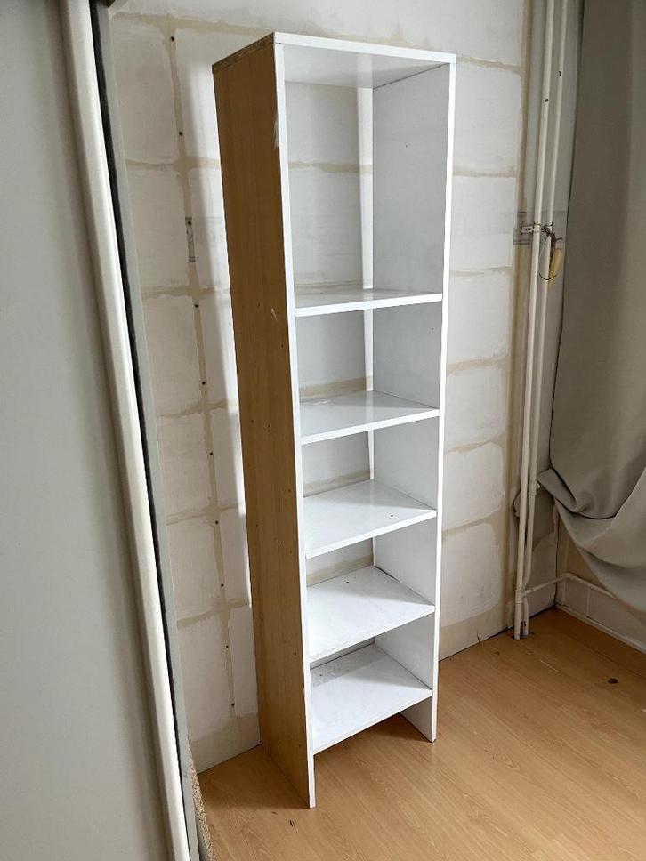 Boekenkast – smal en stijlvol (B47  H192  D30 cm), Huis en Inrichting, Tafels | Eettafels, Gebruikt, 50 tot 100 cm, 150 tot 200 cm