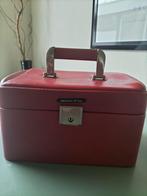 Retro beauty case met stevig handvat, Ophalen of Verzenden, Zo goed als nieuw