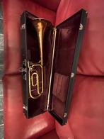 Piston trombone -  trombone King 4B -, Verzenden, Gebruikt, Tenor, Met koffer