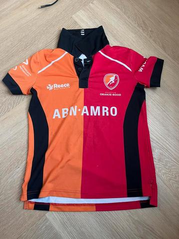Oranje rood jongens hockey shirt maat 116 beschikbaar voor biedingen