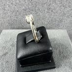 Gouden Ring | 14k* | 2,01g | witgouden solitair |16| 381141, Sieraden, Tassen en Uiterlijk, Gebruikt, Ophalen of Verzenden, Kleiner dan 17