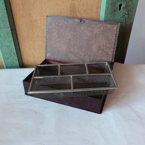 Sieraden kistje met rekje bruin byoux bijoux 23 x 14 x 5 cm, Huis en Inrichting, Woonaccessoires | Kisten, Gebruikt, Minder dan 50 cm