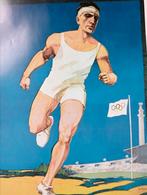 Affiche 1928 Amsterdam Olympische Spelen uit 1972, Zo goed als nieuw, Verzenden