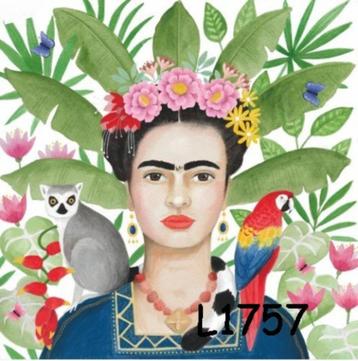 Servetten decoupage/bullet journal – Frida Kahlo L1757 beschikbaar voor biedingen