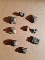 9 oude gewichtjes voor het wegen van stofgoud, Akan, Ghana, Verzenden