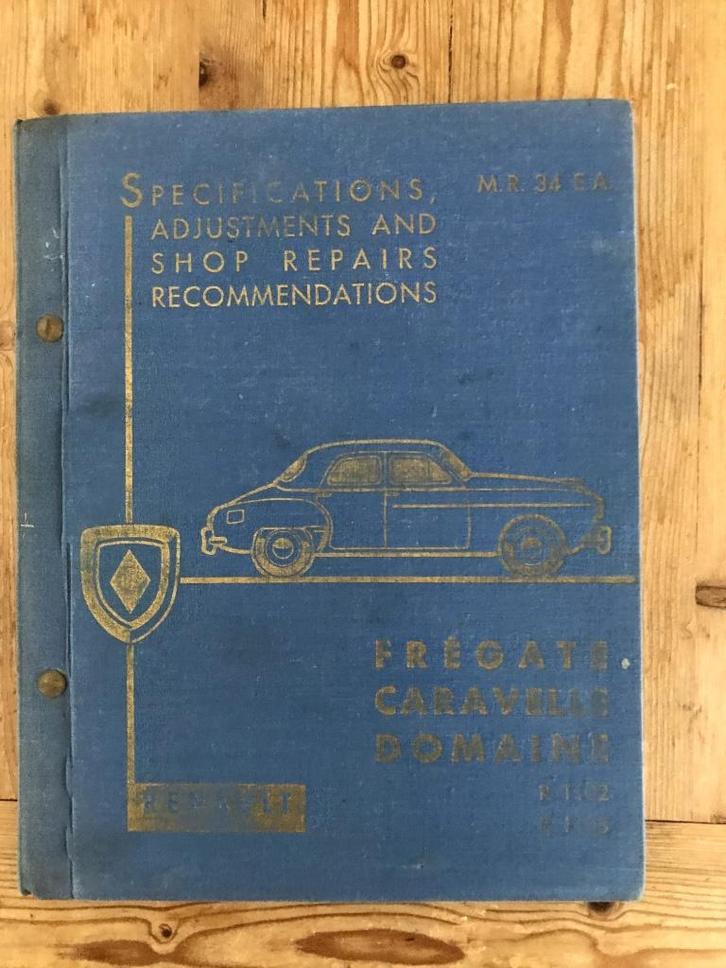 Renault Fregate werkplaatshandboek, Auto diversen, Handleidingen en Instructieboekjes, Ophalen of Verzenden