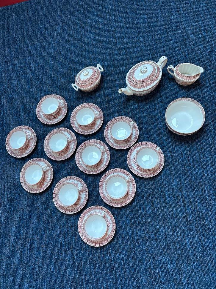 Antiek Theeservies R&S Tillowitz 11 delig, Antiek en Kunst, Antiek | Servies compleet, Ophalen