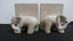 boekensteunen - marmer olifanten [1186], Ophalen