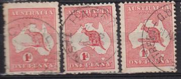 Australië 1935 Eilandkaart Kangoeroe 3x beschikbaar voor biedingen