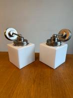 Art Deco jaren 30 wandlampen - vintage Giso retro design, Ophalen of Verzenden, Zo goed als nieuw, Glas, Vintage midcentury art deco jaren 30 design