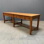 Grote oude antieke draperie stoffen tafel eettafel werktafel, Ophalen
