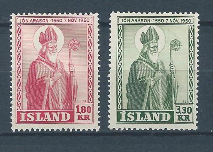 B332 – Scandinavië  - Ijsland – MiNr 271-272 (ongebruikt), Postzegels en Munten, Postzegels | Europa | Scandinavië, Postfris, IJsland