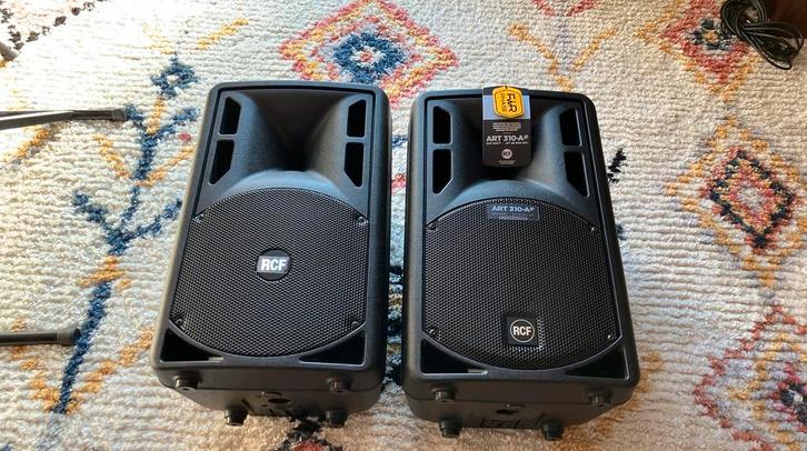 Set 2 RCF Art 310-A Actieve Speakers, Audio, Tv en Foto, Luidsprekers, Gebruikt, Front, Rear of Stereo speakers, 120 watt of meer
