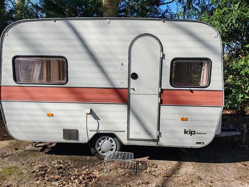Retro Kip Caravan K 390-6 uit 1977, Caravans en Kamperen, Caravans, Particulier, tot en met 3, Treinzit, Kip, Dwarsbed, 5 tot 6 meter