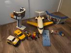 Playmobil vliegveld met vliegtuig en voertuigen, Kinderen en Baby's, Ophalen, Gebruikt, Los playmobil
